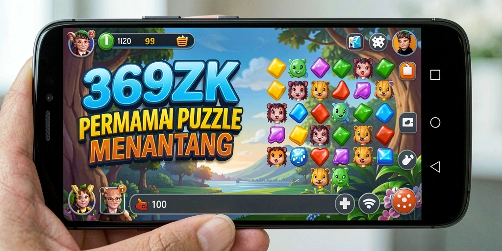 Tangkapan layar gameplay 369ZK yang menampilkan teka-teki menantang.