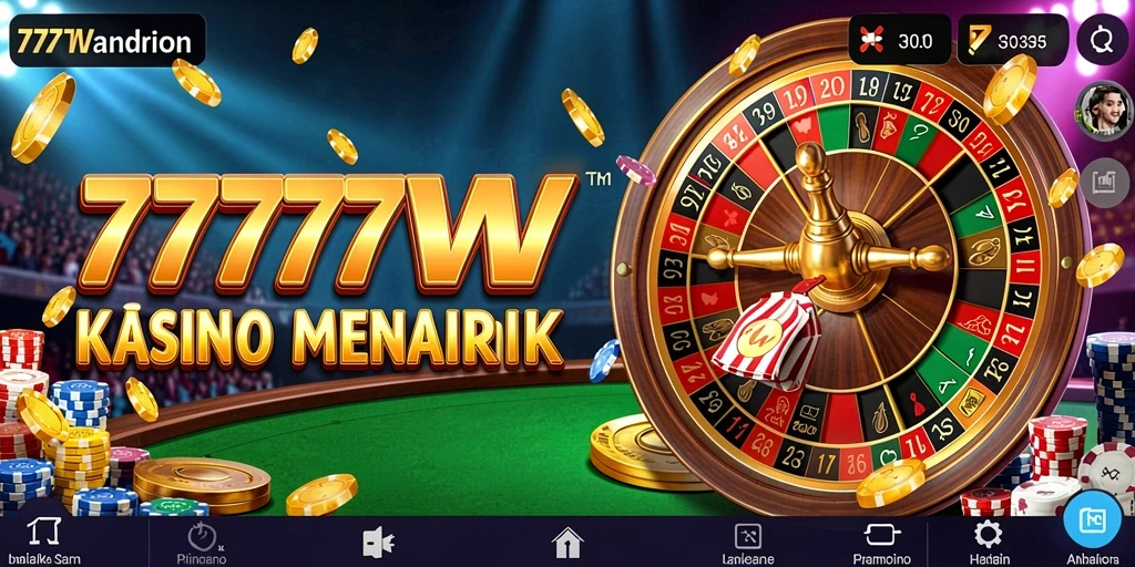 Tampilan gameplay menarik dari 7777W yang memikat.