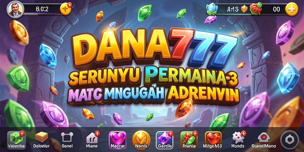Gameplay menyenangkan DANA777 dalam aksi Match-3.