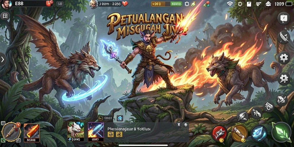 Tampilan grafik yang menawan dalam gameplay E88
