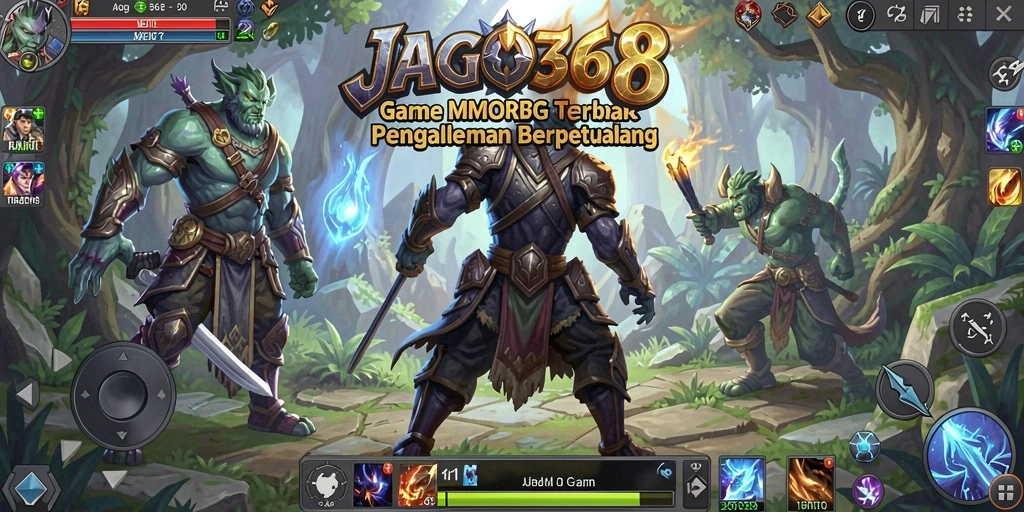 Tampilan utama JAGO368 yang menunjukkan aksi gameplay MMORPG yang mendebarkan.