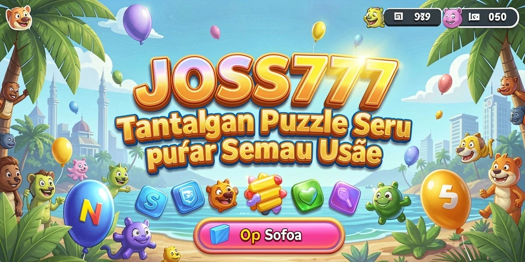 Tampilan gameplay seru di JOSS777 dengan berbagai level puzzle.