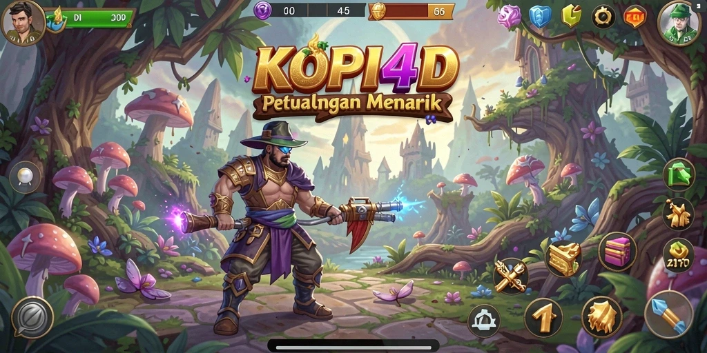 Screenshot dari gameplay KOPI4D yang menunjukkan momen petualangan seru.