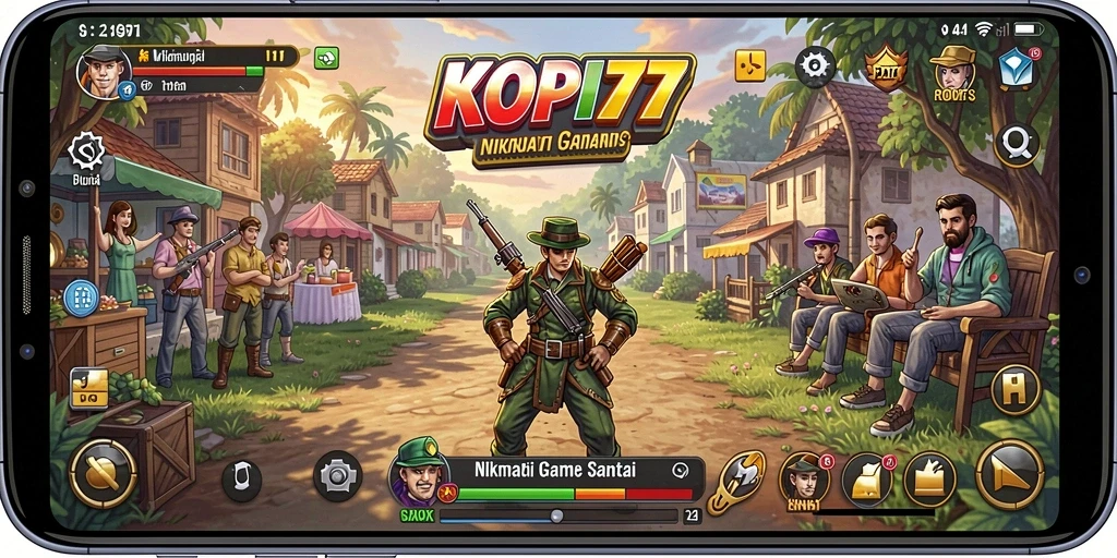 Tampilan gameplay KOPI77 yang menyenangkan dan interaktif.