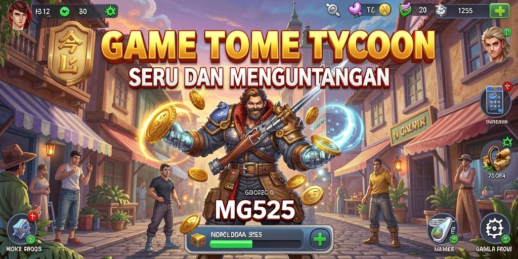 Tampilan gameplay yang menarik dari MG525 dengan elemen Tycoon yang mendebarkan.