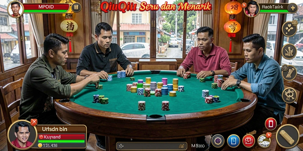 Screenshot MPOID menampilkan gameplay QiuQiu yang seru.