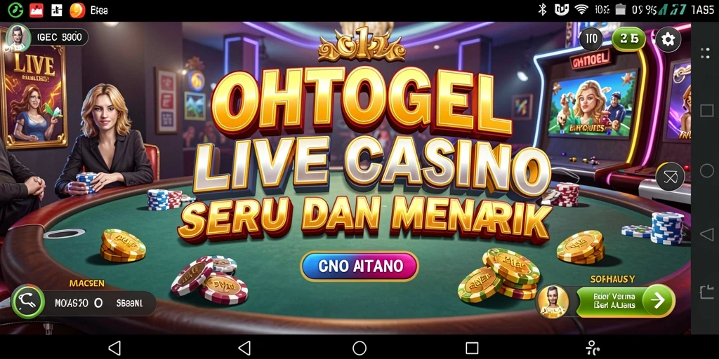 Screenshot OHTOGEL menampilkan dealer live dalam aksi bermain.