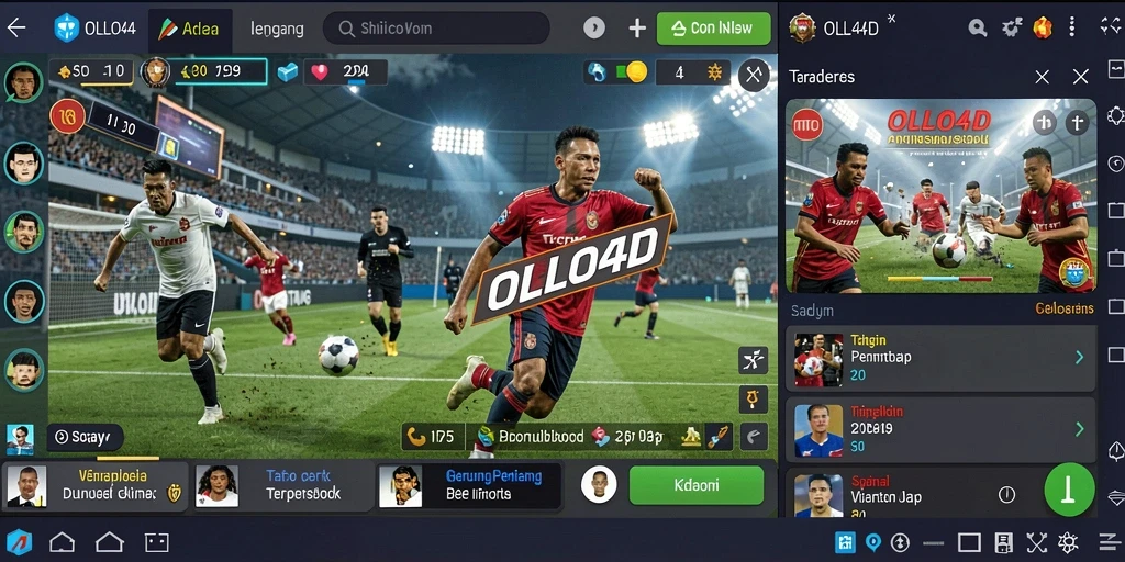 Tampilan gameplay menarik dari OLLO4D saat memasang taruhan olahraga.