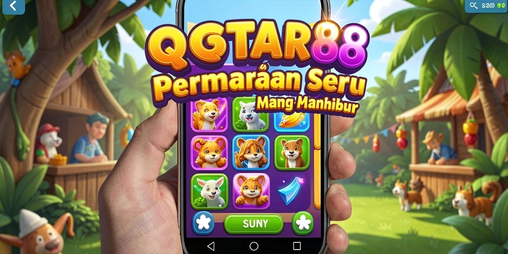 Screenshot utama QQSTAR88 menampilkan momen seru dalam gameplay Match-3.