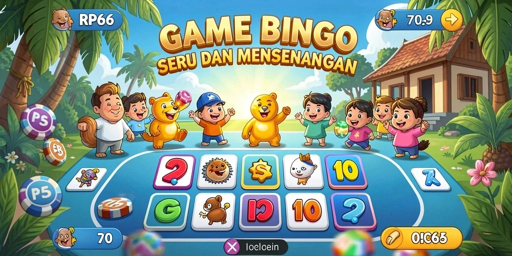 Tampilan gameplay Bingo yang mengasyikkan di RP66.