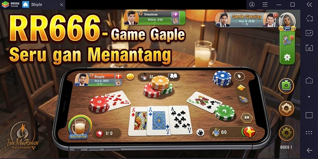 Screenshot gameplay Gaple RR666 yang seru dan mendebarkan.