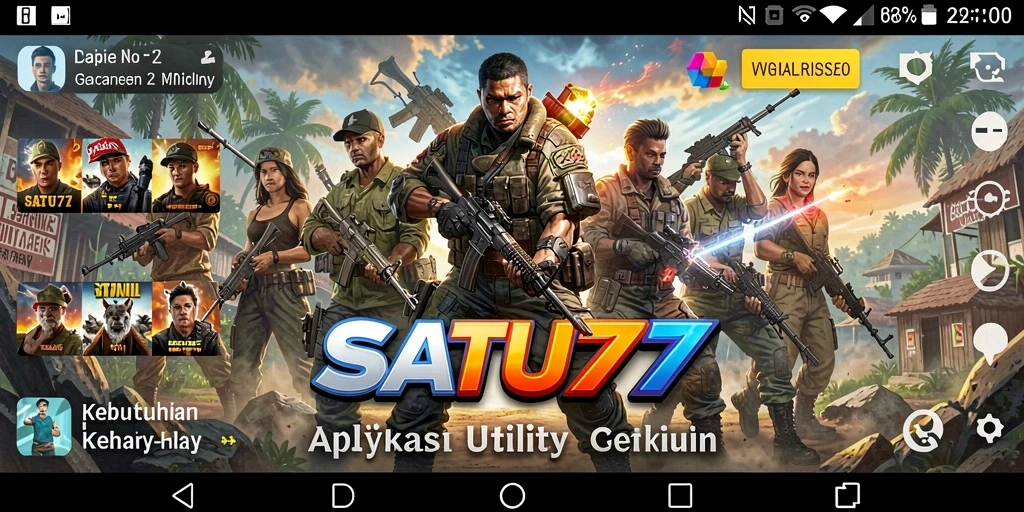 Tampilan antarmuka SATU77 yang bersih dan intuitif.