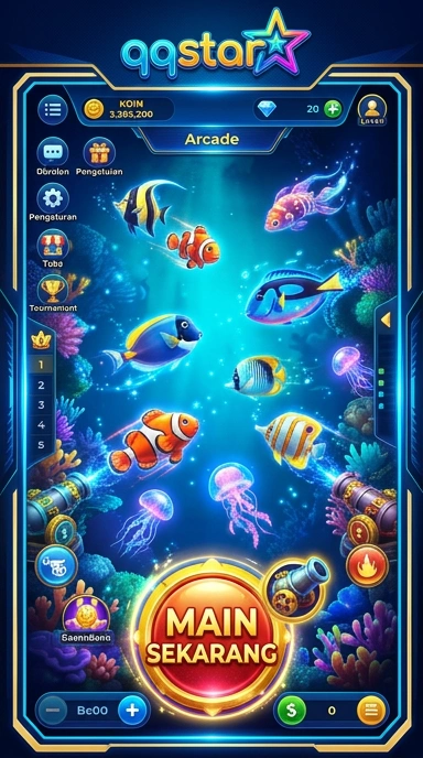 Tampilan utama aplikasi qqstar dengan daftar aplikasi terbaru.