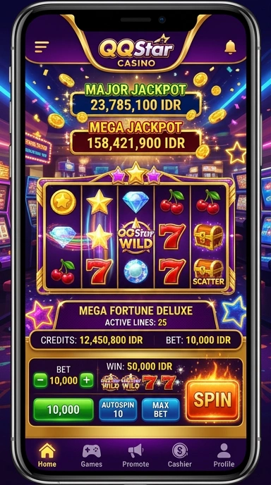 Tangkapan layar fitur pencarian cepat di aplikasi qqstar.